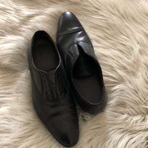 Men Black Leather Dress Shoes